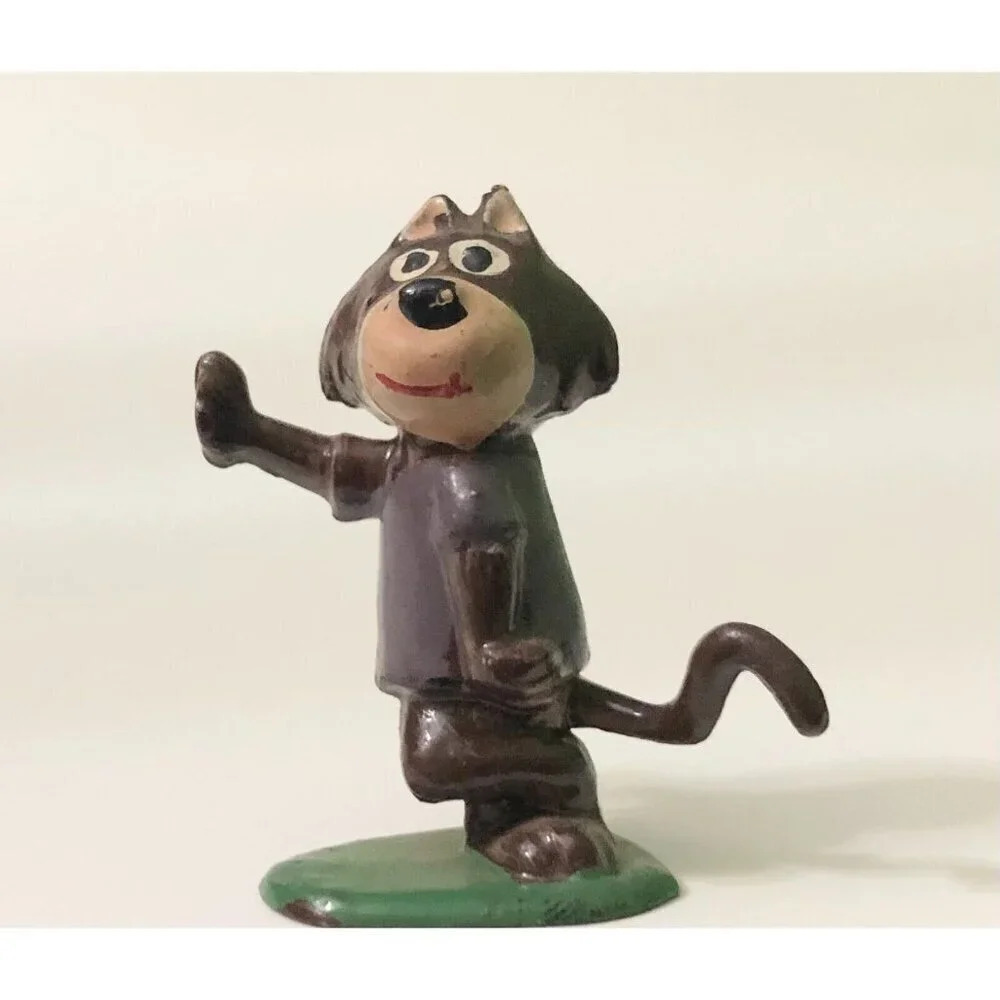 Vtg Marx Tinykins Hanna Barbera Fancy Fancy  Top Cat Mini Figure Hand Painted